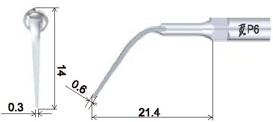 Размеры наконечника для скалера